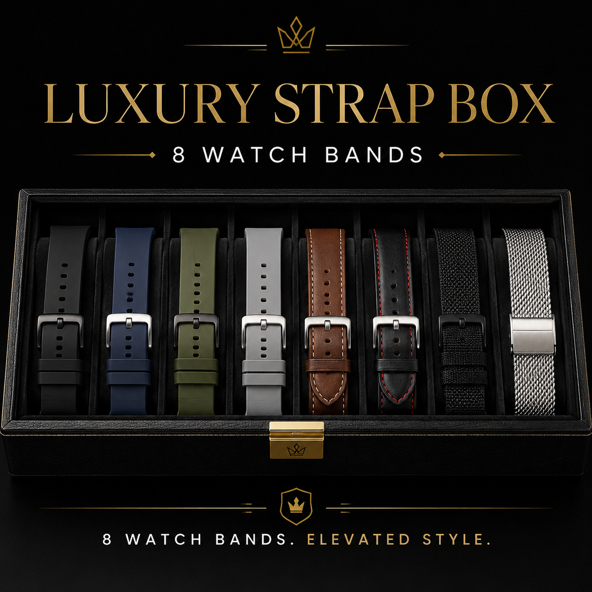 Luxury Strap Box — 8 Watch Bands